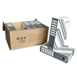 Archiváló konténer karton doboz fedeles 54x36x25cm, felfelé nyíló tetővel Fornax