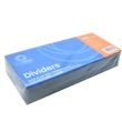 Elválasztócsík, karton 190g. 10,5x24cm, 100 db/csomag, Bluering® kék