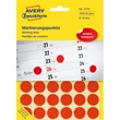 Etikett címke, o18mm, jelölésre, 24 címke/ív, 44 ív/doboz, Avery piros