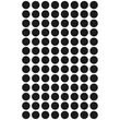 Etikett címke, o8mm, jelölésre, 104 címke/ív, 4 ív/doboz, Avery fekete