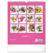 Falinaptár képes  300x340mm Flowers Realsystem 2026.