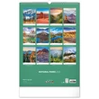 Falinaptár képes  330×460mm National Parks Realsystem 2026.