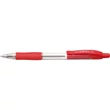 Golyóstoll 0,7mm, piros átlátszó test, Penac CCH-3, írásszín piros