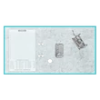 Iratrendező A4, 5cm,lapraszerelt, Bluering® Smart türkiz