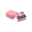 Jegyzettömb öntapadó, 75x75mm, 400lap, 5654-69 Gln pasztell fehér,pink, lila 
