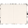 Keménytáblás notesz krémszínű lapokkal leszorító gumiszalaggal Fox 130x210mm, Presco