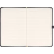 Keménytáblás notesz vonalas krémszínű lapokkal leszorító gumiszalaggal Gray 130x210mm, Presco