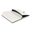 Keménytáblás notesz vonalas krémszínű lapokkal leszorító gumiszalaggal Gray 130x210mm, Presco