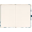 Keménytáblás notesz krémszínű lapokkal leszorító gumiszalaggal Bouquet 130x210mm, Presco