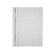 Spirálfüzet A4, 80lap, perforált lyukasztott Evoffice kockás