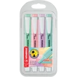 Szövegkiemelő 1-4mm, vágott hegy 4 db-os Stabilo Swing cool pastel 275/4