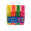 Szövegkiemelő lapos testű készlet, Bluering®, 4 klf. szín