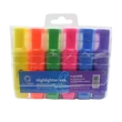 Szövegkiemelő lapos testű készlet, Bluering® 6 klf. szín