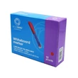 Táblamarker 3mm, kerek, cserélhető betétes, Bluering piros