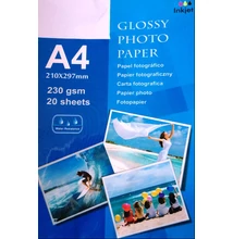 A4 Photo papír Fotópapír fényes 230gsm 20 lap Water resistance