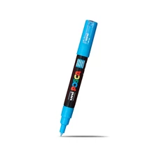 Dekormarker 0,7-1mm, Uni Posca PC-1M világoskék