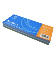 Elválasztócsík, karton 190g. 10,5x24cm, 100 db/csomag, Bluering® vegyes színek