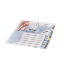 Elválasztólap, A4, Maxi regiszteres 1-12 laminált karton előlap 100209 Esselte