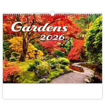 Falinaptár képes 450 × 315 mm, fehér lapokkal Gardens Dayliner 2026.