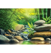 Falinaptár képes 460x320mm, Meditáció Realsystem 2026.