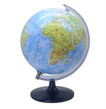 Földgömb 25 cm-es hegy-vízrajzi