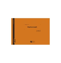 Gépüzemnapló A/4 25x3lapos tömb, fekvő Pátria