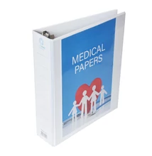 Gyűrűskönyv panorámás A4, 7,6cm, 4 gyűrűs Bluering® fehér