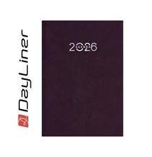 Határidőnapló Animal A5 napi, fehér lapokkal RedPanda bordó Dayliner 2026.