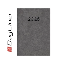 Határidőnapló Animal A5 napi, fehér lapokkal Wolf szürke Dayliner 2026.