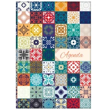 Határidőnapló Colors A5 heti, fehér lapokkal Mozaik Dayliner 2026.