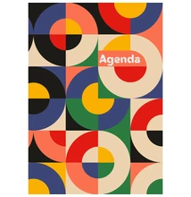 Határidőnapló Colors A5 heti, fehér lapokkal Retro Dayliner 2026.