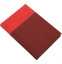 Határidőnapló Lux A/5, napi fehér lapokkal piros Realsystem 2026.