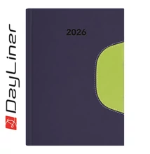 Határidőnapló Memphis B5 heti, fehér lapokkal kék-zöld Dayliner 2026.