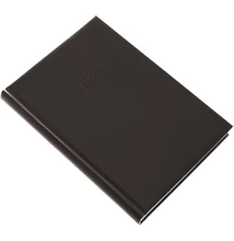 Határidőnapló Standard A/5, napi fehér lapokkal fekete Realsystem 2026.