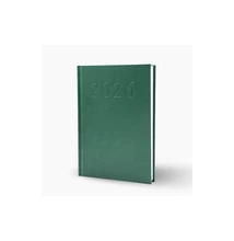 Határidőnapló agenda Standard A/5, napi, fehér lapokkal (zöld) 2026. Bluering® Határidőnapló agenda Standard A/5, napi, fehér lapokkal (zöld) 2026. Bluering®