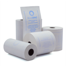 Hőpapír 80 mm széles, 30fm hosszú, cséve 12mm, 10 tekercs/csomag, ( 80/50 ) BPA mentes Bluering®