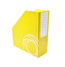 Iratpapucs 9cm, karton, fóliázott Bluering® sárga