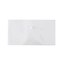 Irattartó tasak DL `csekk` patentos PP transzparens átlátszó fehér Icarus