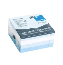 Jegyzettömb öntapadó, 75x75mm, 400lap, 5654-83 Info Notes pasztell kék árnyalatai