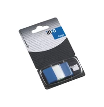 Jelölőcímke 25x43mm, 50lap, műanyag, Info Notes Info Flags transzparens kék