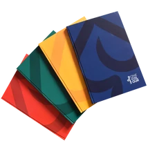 Mutató, beíró A4, 96lap, keményfedeles egyszínű ABC regiszteres Lipa Mill vonalas