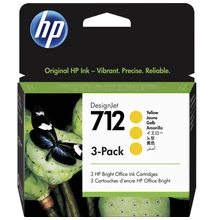 HP 3ED79A Patron 3Pack Yellow 29ml No.712 (Eredeti)