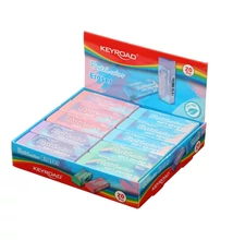 Radír, PVC mentes 20 db/display Keyroad Pastel Color vegyes színek Radír, PVC mentes 20 db/display Keyroad Pastel Color vegyes színek