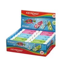 Radír, PVC mentes 24 db/display Keyroad Kaleidoscope vegyes színek Radír, PVC mentes 24 db/display Keyroad Kaleidoscope vegyes színek
