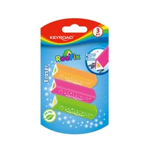 Radír, PVC mentes 3 db/bliszter Keyroad Roo Fix vegyes színek Radír, PVC mentes 3 db/bliszter Keyroad Roo Fix vegyes színek