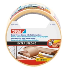 Ragasztószalag kétoldalas, 50mmx5m Extra erős Tesa