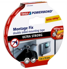 Ragasztószalag kétoldalas, rögzítószalag ultra erős 19mmX5m PowerBOND Tesa