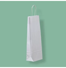 Sodrottfüles papír italtáska 140x80x390mm fehér