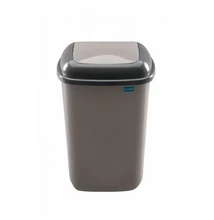 Szemetes kuka billenő fedéllel műanyag 12 literes kávé PL607-06 Szemetes kuka billenő fedéllel műanyag 12 literes kávé PL607-06