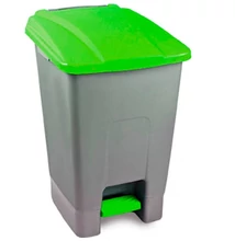 Szemetes kuka pedálos műanyag 100 literes szelektív zöld tetővel UP229Z Szemetes kuka pedálos műanyag 100 literes szelektív zöld tetővel UP229Z